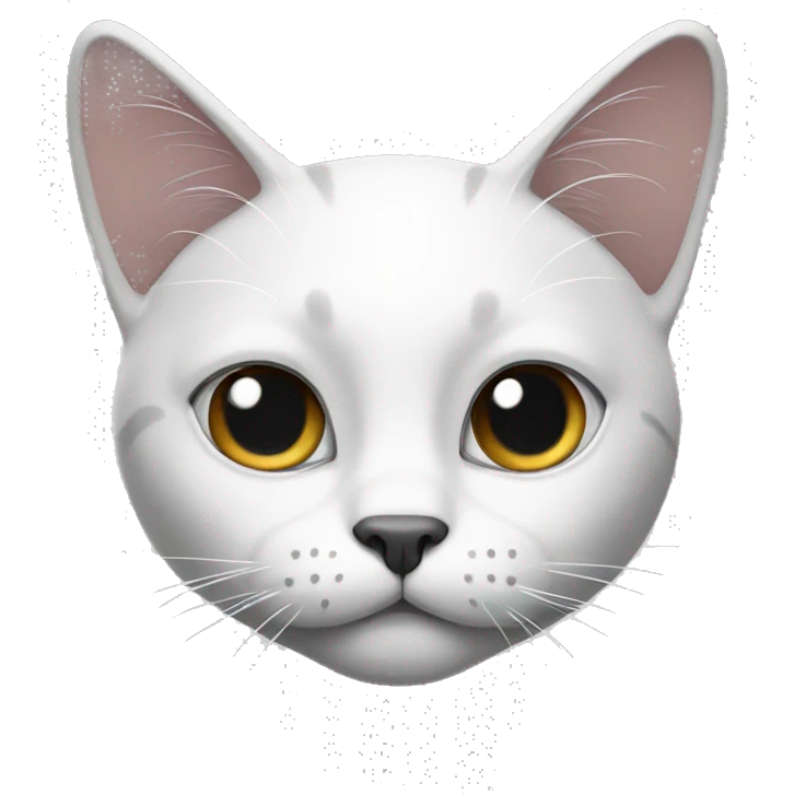black and white cat emoji