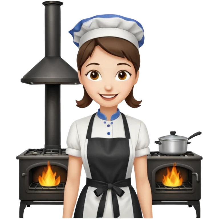 woman near the stove emoji