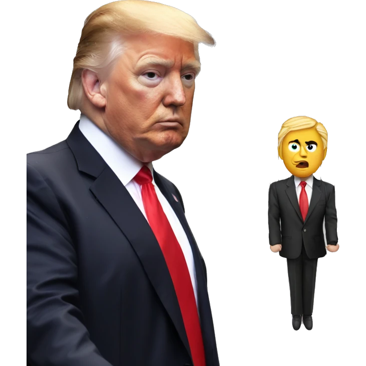 Trump marionette strings attached emoji