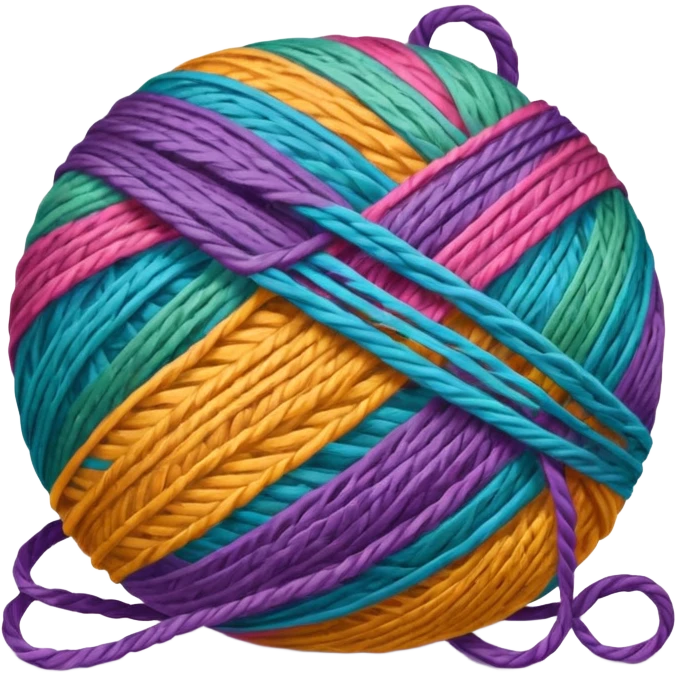 ball of knitting thread with tape emoji