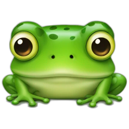frog gj have air pods   emoji