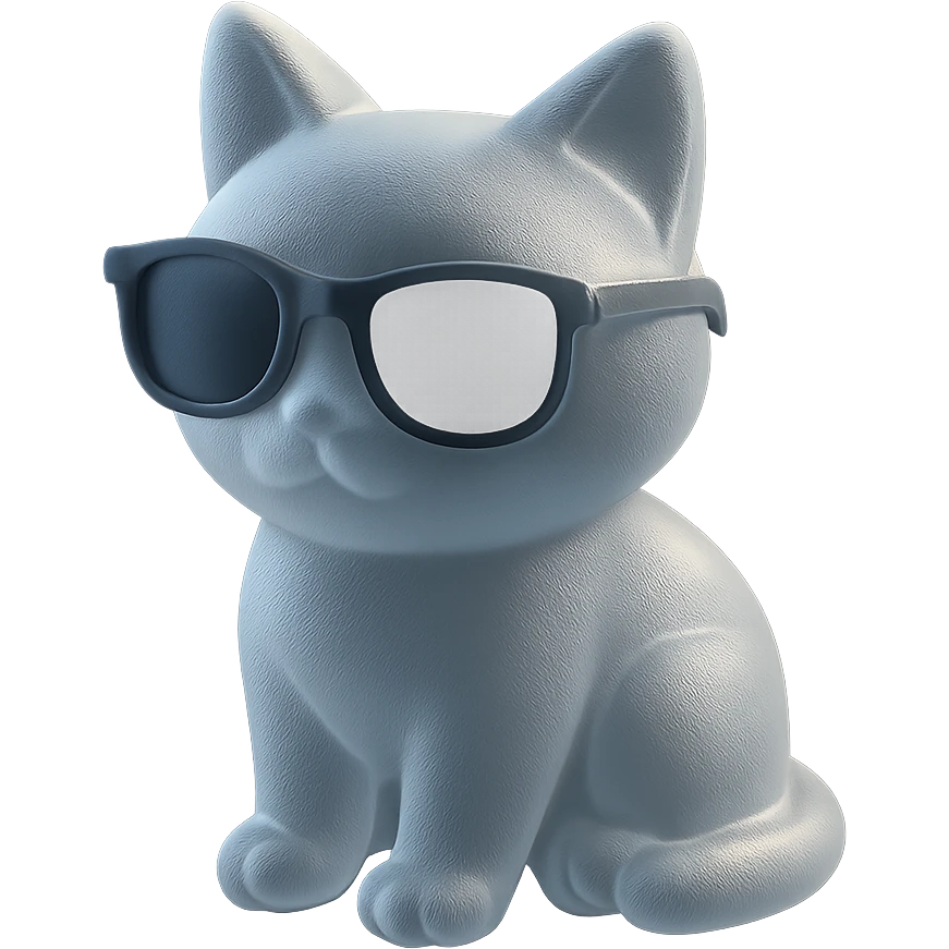 Cat wearing sunglasses emoji