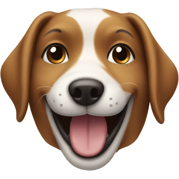 Smiling dog emoji
