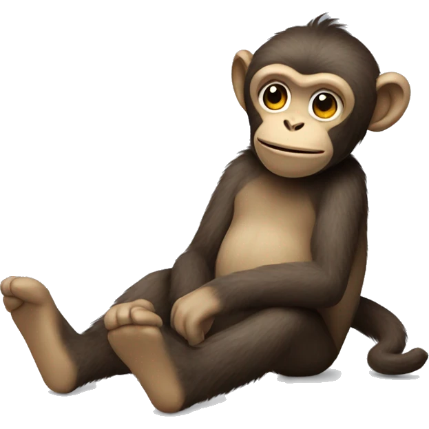 monkey wearing socks emoji