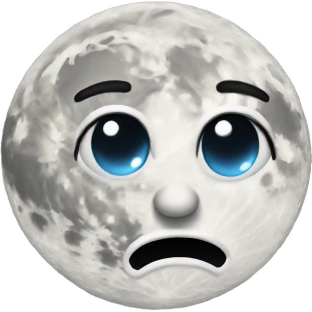 moon with side eye emoji