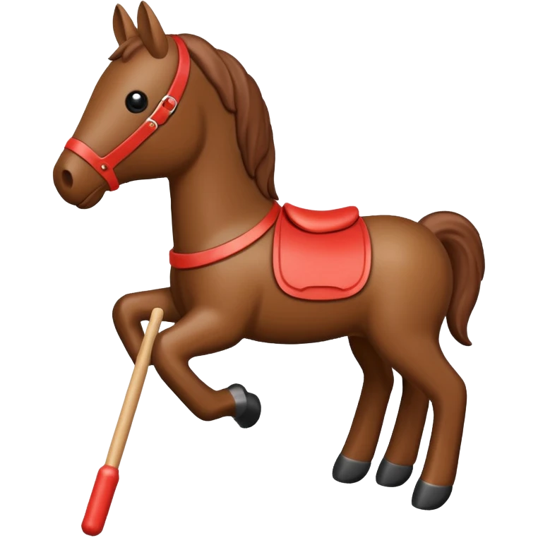 horse stick toy emoji