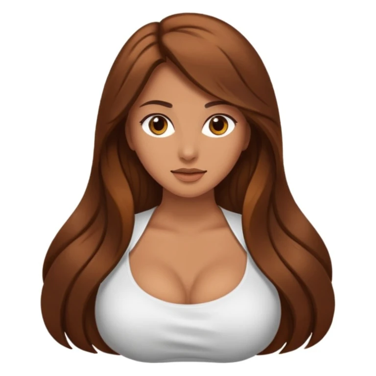 Naked woman with naked big boobs  emoji