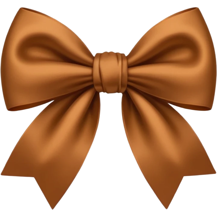 brown bow emoji
