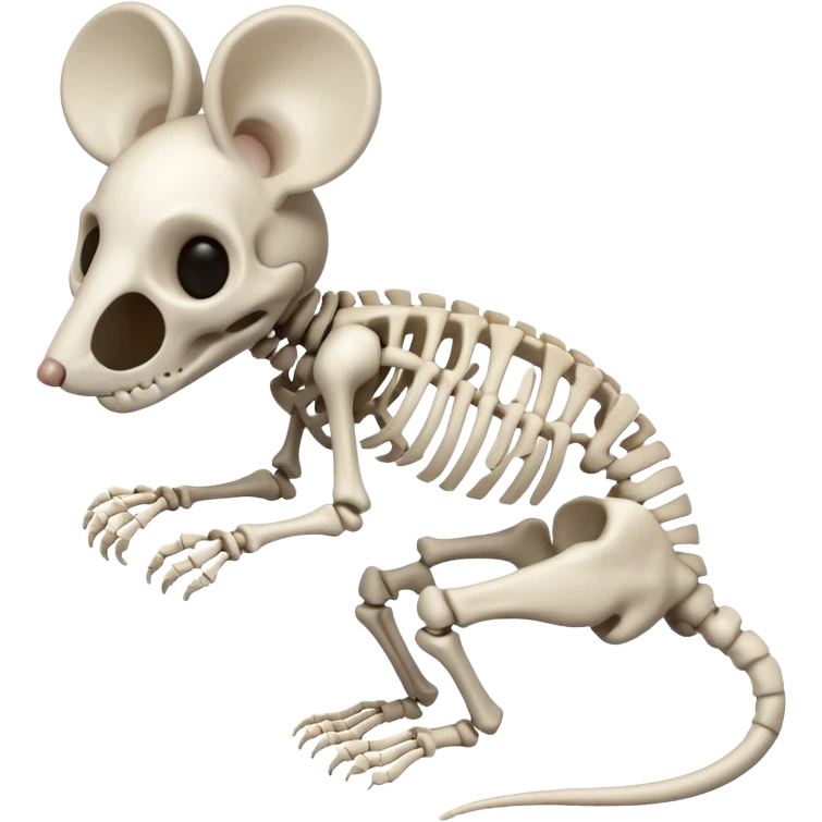 Mouse skeleton emoji