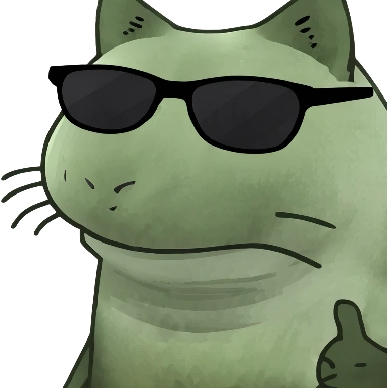 Cat with sunglasses emoji
