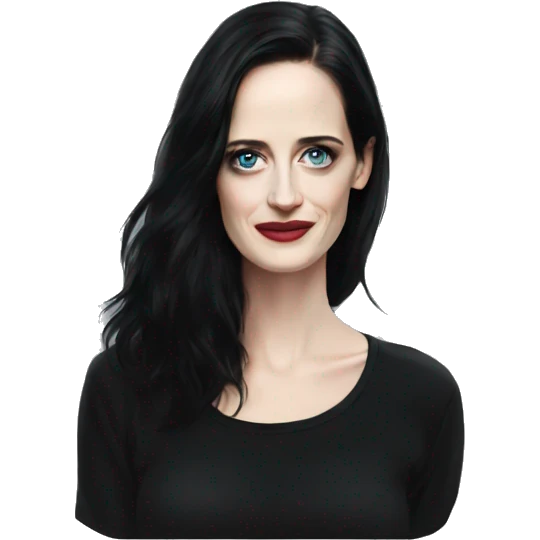 Eva Green in black shirt emoji