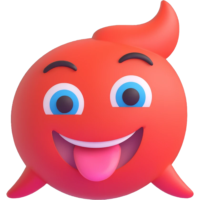 a winking face with tongue out emoji