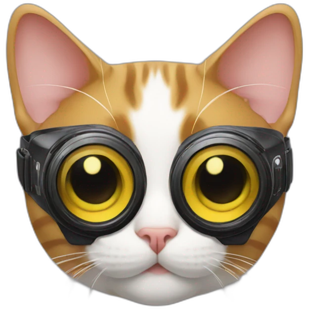 cat wearing vr goggles emoji