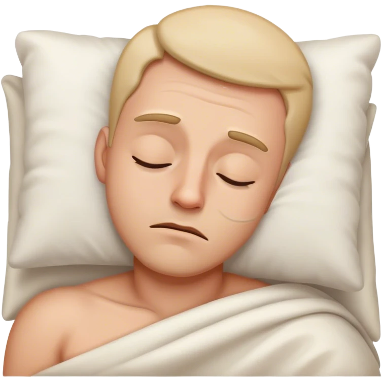 A man trying not to fall asleep  emoji