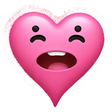 Pink Heart with sprinkels emoji
