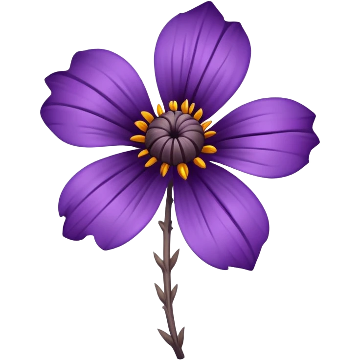 dead purple flower emoji