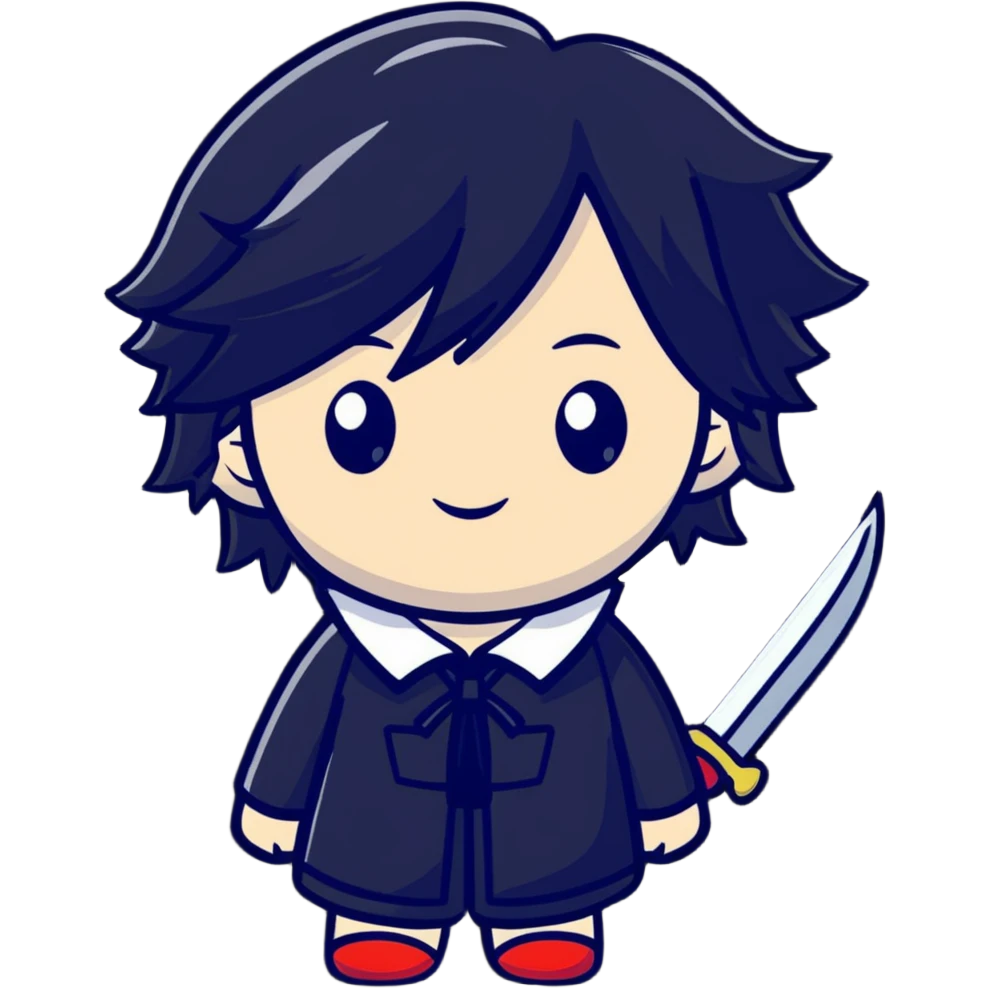 Mukuro Ikusaba in the shade emoji