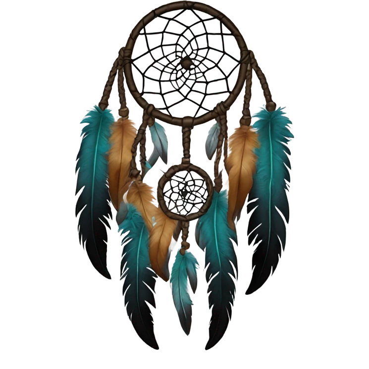 Dream Catcher on a black t shirt emoji