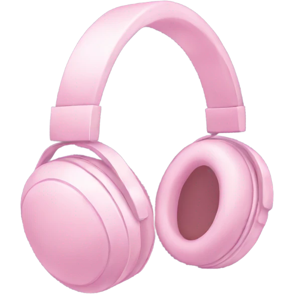 light pink headphones emoji