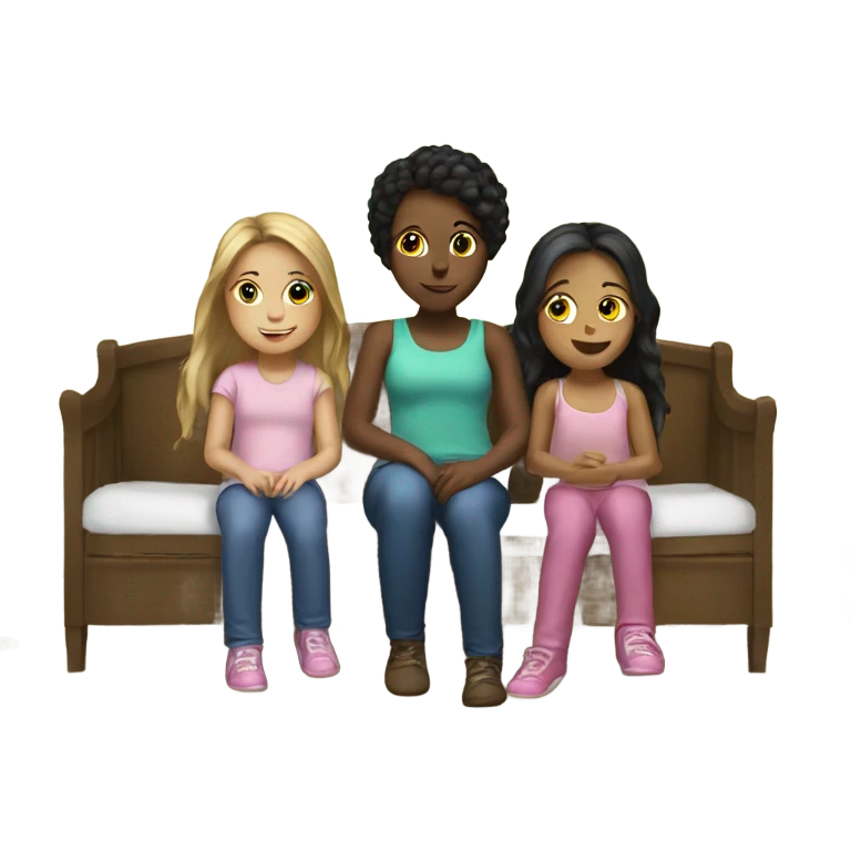 3 girls in a room emoji