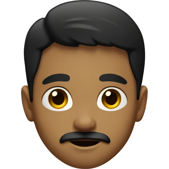 boy with goatee and mustache black hair, olive coloured skin, tanned emoji