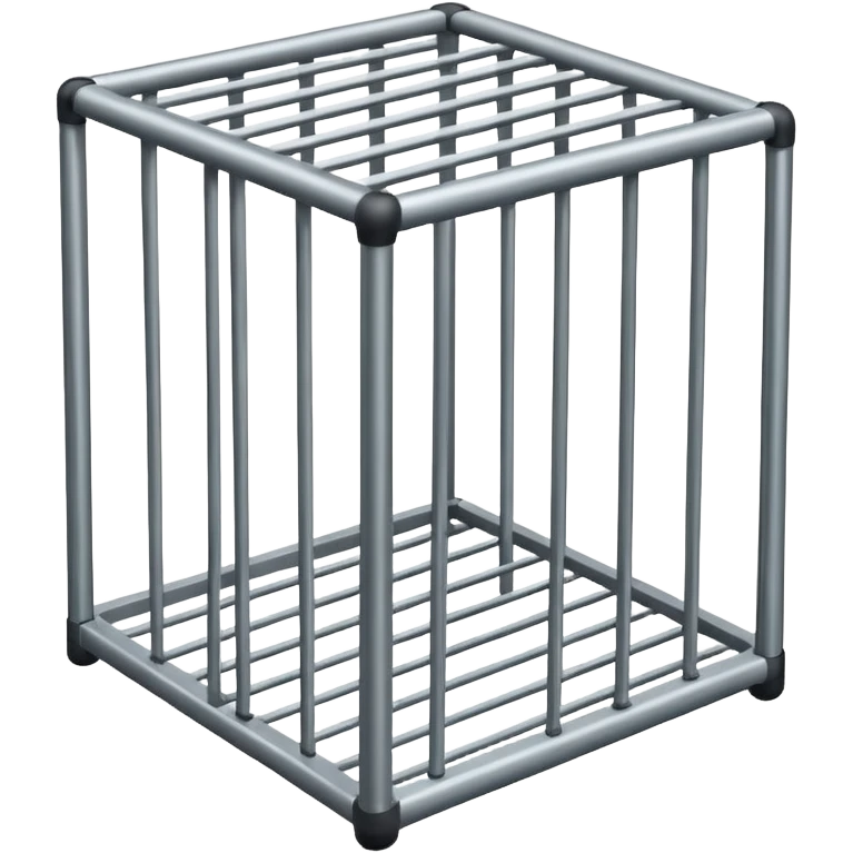 simple cage thin bars square emoji