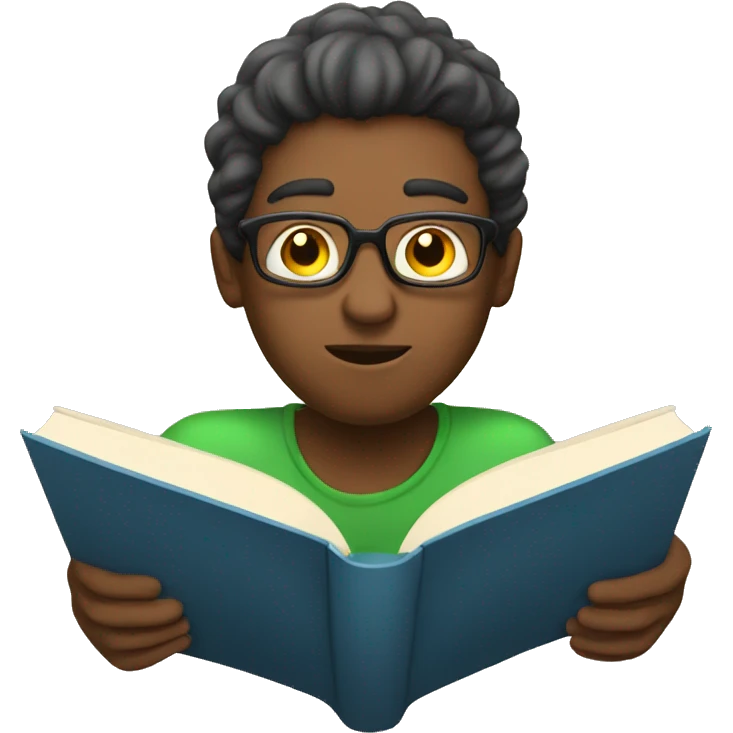 A person reading a book emoji