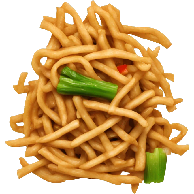 lo mein chicken with veggies emoji