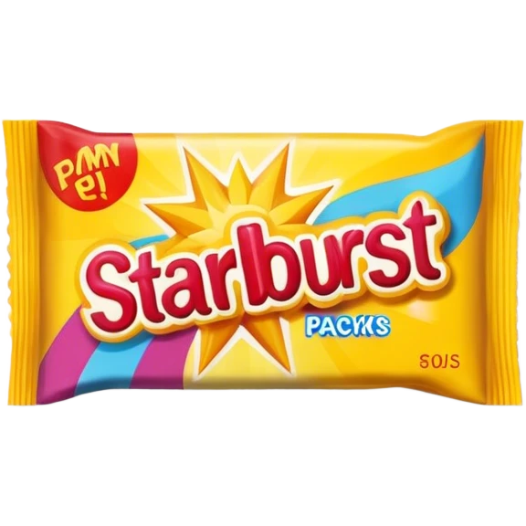 Starburst candy packet emoji