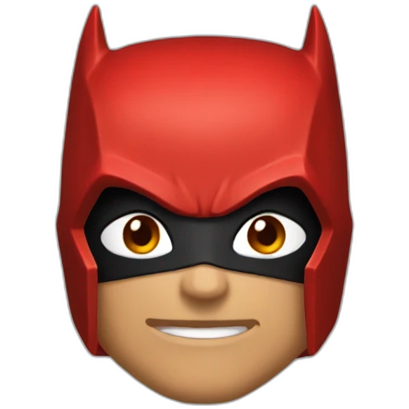 Red hood batman emoji