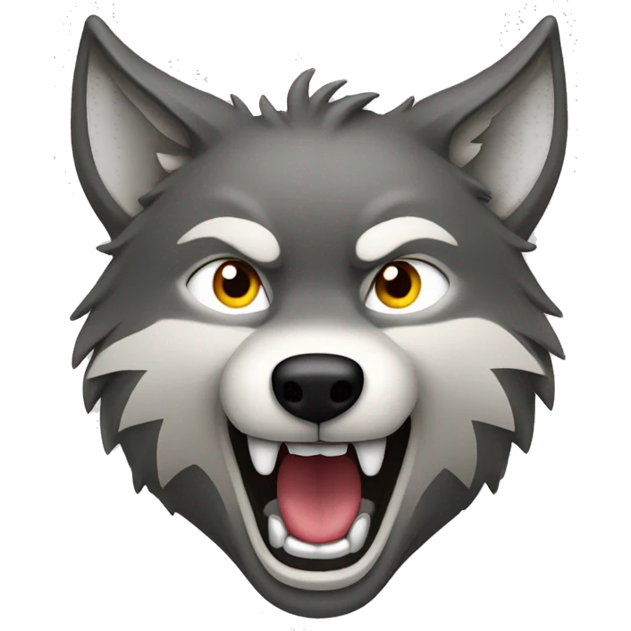 wolf moaning  emoji