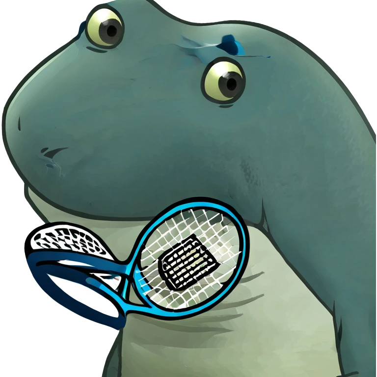 Un tiburón con tenis azules  emoji