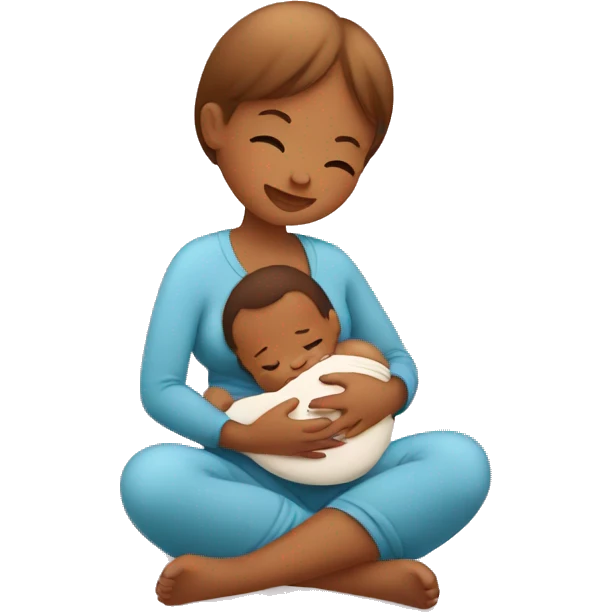 Little breastfeeding baby  emoji