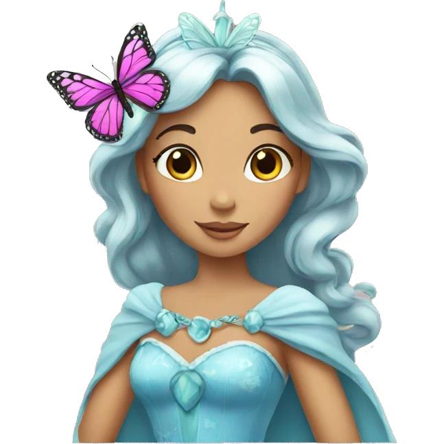 Princess with a butterfly  emoji