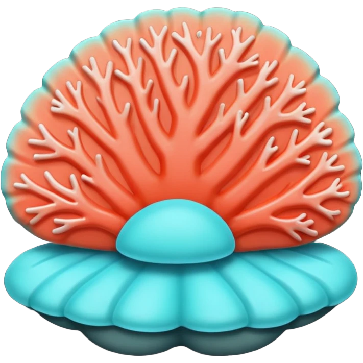Coral cyan emoji