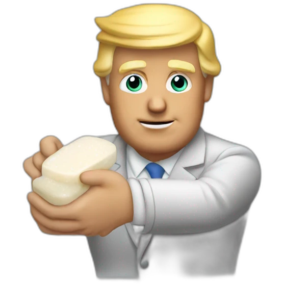 trump-holding-soap emoji