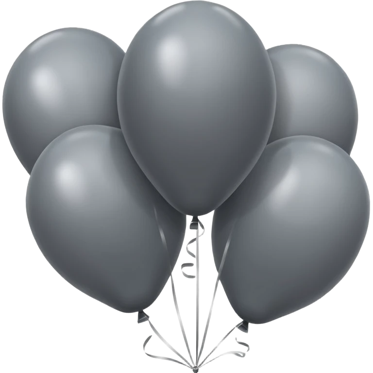 Gray balloons  emoji