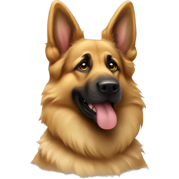 Fluffy German shepherd  emoji