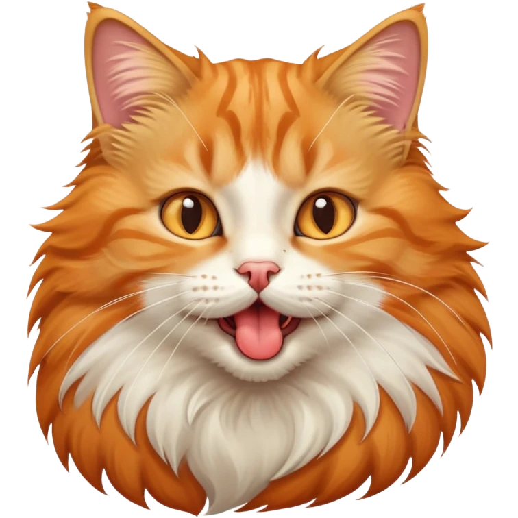 cute cat with his tongue out emoji