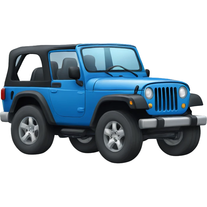 blue jeep emoji