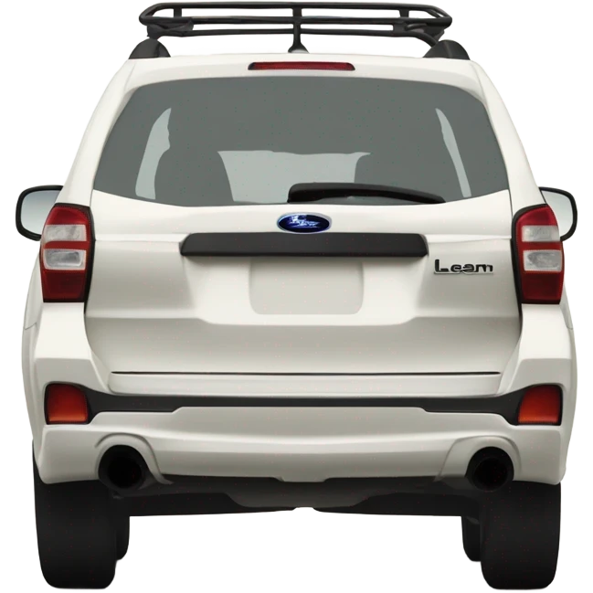 White 2007 LLBEAN Subaru Forester  emoji