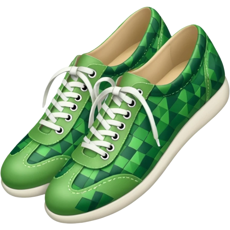green patterned shoes  emoji