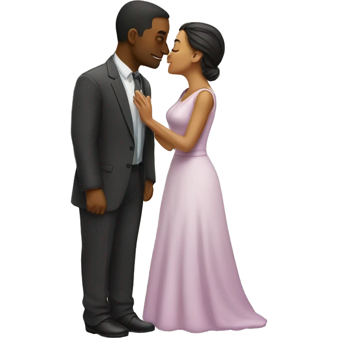 Husband kiss wife emoji