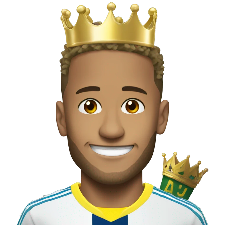 Neymar con la corona emoji