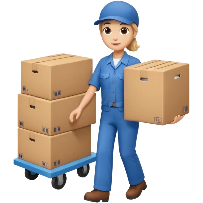 Box Carrier + dolly, Apartment Movers. emoji