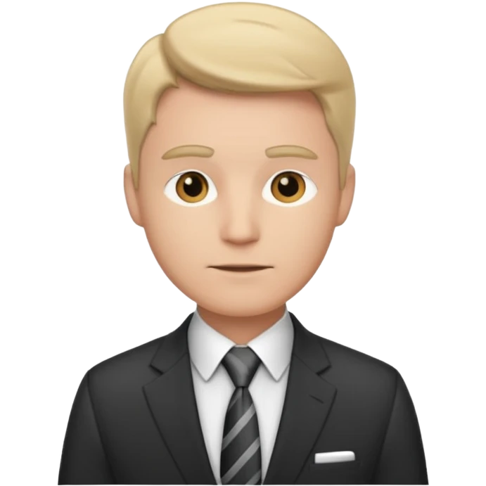 a white man works in an office emoji