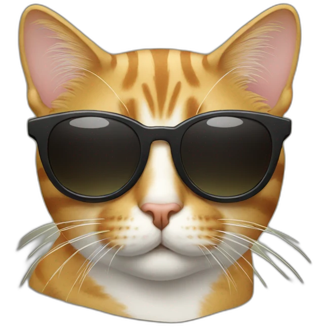 Cat with sunglasses emoji