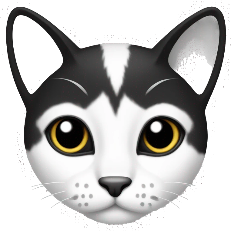 cat black and white emoji