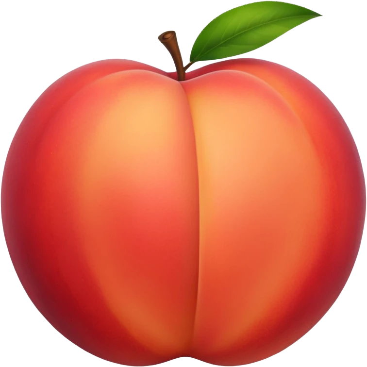 Peach slap hard red emoji