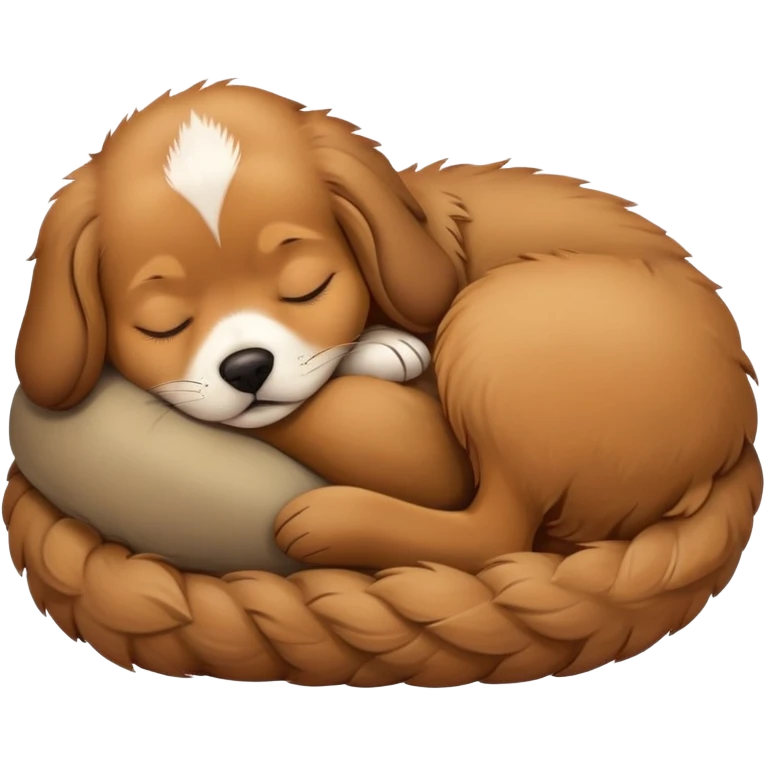 Sleeping dog emoji